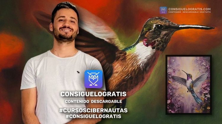 Curso: Cómo pintar un colibrí con Acrílico y Óleo