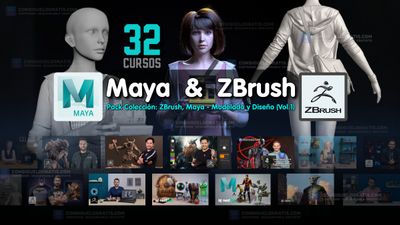 Pack Colección: ZBrush, Maya - Modelado y Diseño (Vol.1)